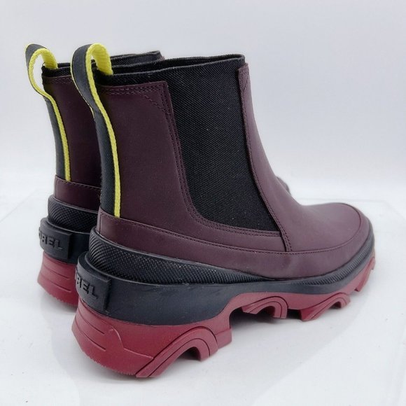 Sorel Brex Waterproof Platform Heel Chelsea Boot Bootie Chocolate US 9.5 - Picture 6 of 12